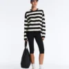 Gestreifter Strickpullover Gestreifter Strickpullover