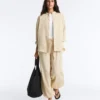Gestreifte Bloomer-Hose aus Modal-Mischgewebe