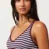 Gestreiftes, strukturiertes Neckholder-Oberteil für Bikinis Gestreiftes, strukturiertes Neckholder-Oberteil für Bikinis