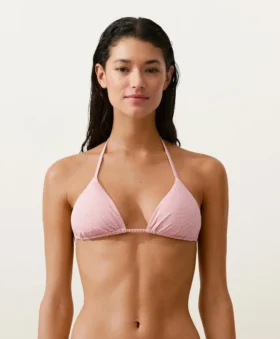 Gestreiftes Triangel-Oberteil für Bikinis Gestreiftes Triangel-Oberteil für Bikinis