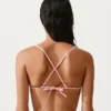 Gestreiftes Triangel-Oberteil für Bikinis Gestreiftes Triangel-Oberteil für Bikinis