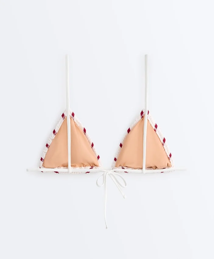 Gestricktes Triangel-Bikinioberteil Gestricktes Triangel-Bikinioberteil
