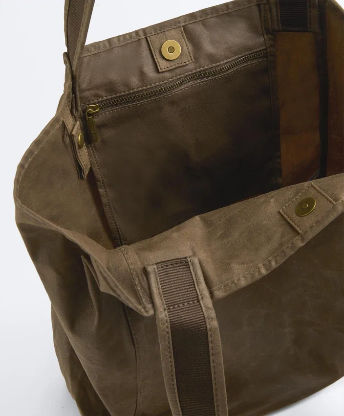 Gewachste Shopper-Tasche Gewachste Shopper-Tasche