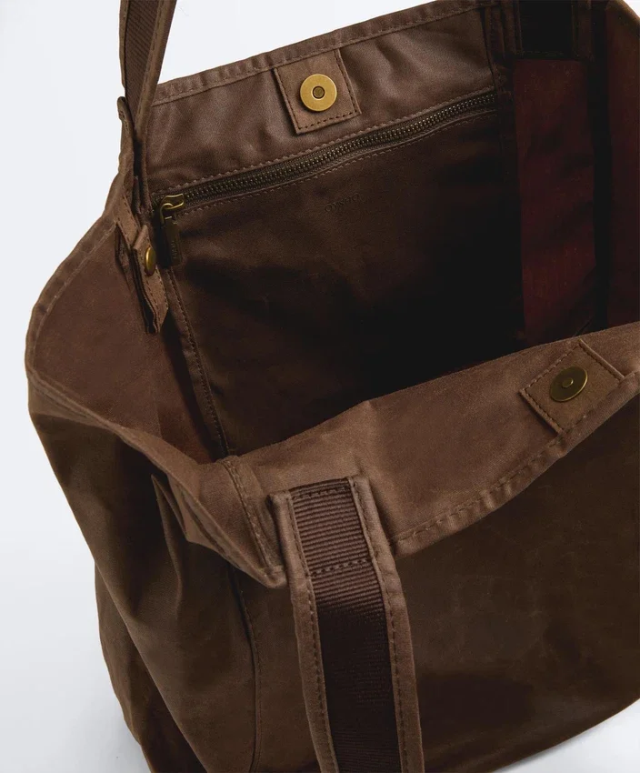 Gewachste Shopper-Tasche Gewachste Shopper-Tasche