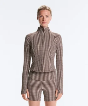 Gingham-Jacke