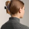 Große Haarschmuck-Klammer mit Paspel