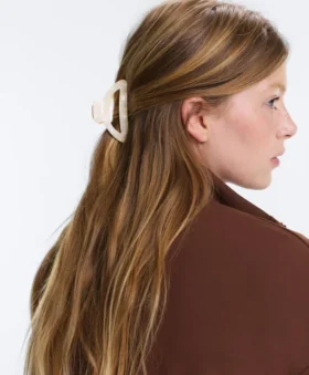 Große Haarschmuck-Spange aus Metall