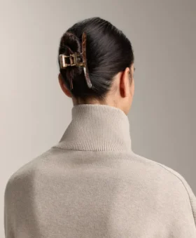 Große Haarschmuck-Spange aus Metall