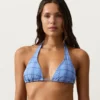 Halterneck-Bikini mit Gingham-Muster Halterneck-Bikini mit Gingham-Muster