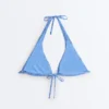 Halterneck-Bikini mit Gingham-Muster Halterneck-Bikini mit Gingham-Muster
