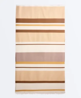 Handtuch aus 100 % Baumwolle mit Streifenmuster Handtuch aus 100 % Baumwolle mit Streifenmuster