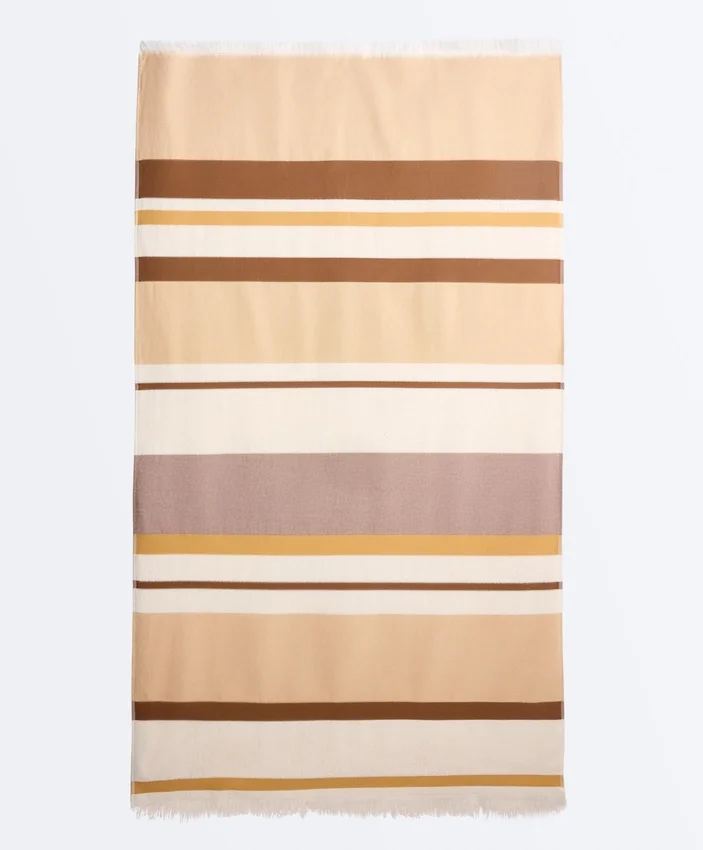 Handtuch aus 100 % Baumwolle mit Streifenmuster Handtuch aus 100 % Baumwolle mit Streifenmuster