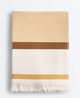 Handtuch aus 100 % Baumwolle mit Streifenmuster Handtuch aus 100 % Baumwolle mit Streifenmuster