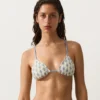 Häkel-Triangel-Bikinis mit kontrastierenden Wellen Häkel-Triangel-Bikinis mit kontrastierenden Wellen