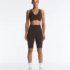 Hoch geschnittene Compressive Core Control Leggings mit 25 cm Bundweite