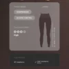 Hoch geschnittene, komprimierende Core Control-Leggings in Knöchellänge mit Wellenmuster Hoch geschnittene, komprimierende Core Control-Leggings in Knöchellänge mit Wellenmuster