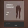 Hoch taillierte, Compressive, figurformende, knöchellange Leggings mit Core Control