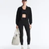 Hoch taillierte, Compressive, figurformende, knöchellange Leggings mit Core Control