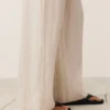 Hose aus 100 % Leinen mit geradem Bein Hose aus 100 % Leinen mit geradem Bein