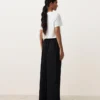 Hose aus 100 % Leinen mit geradem Bein Hose aus 100 % Leinen mit geradem Bein