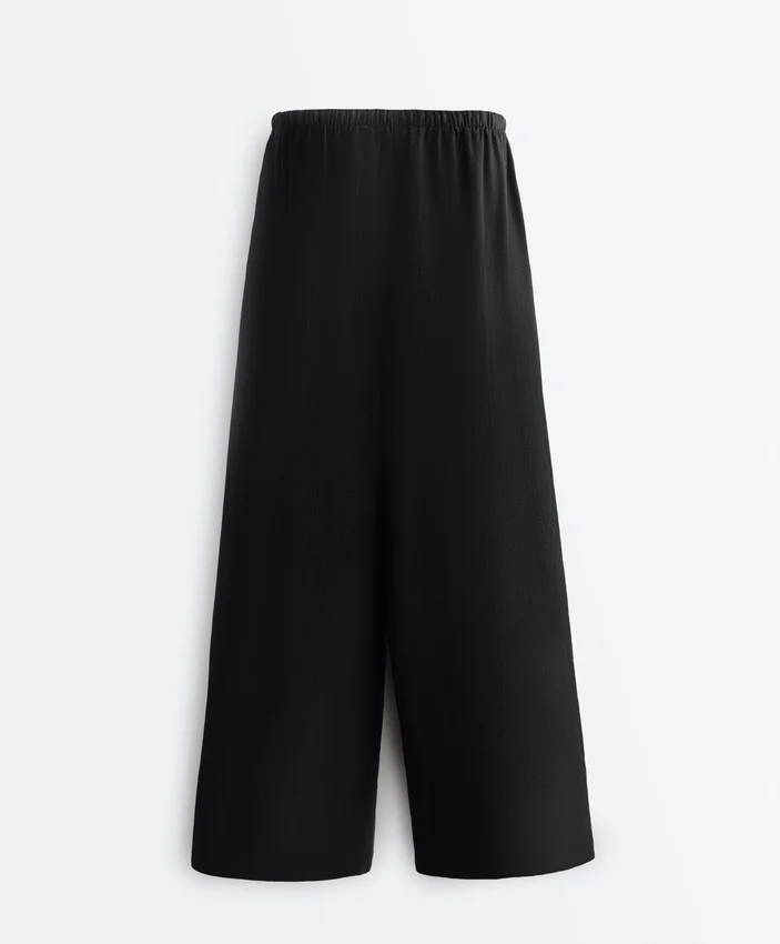 Hose aus 100 % Leinen mit geradem Bein Hose aus 100 % Leinen mit geradem Bein
