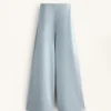 Hose mit asymmetrischen Streifen aus Modal Hose mit asymmetrischen Streifen aus Modal