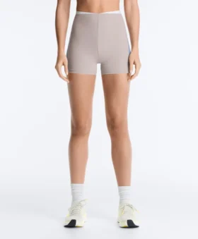 Hotpants mit hoher Taille, Compressive Wirkung, 10 cm, Kontrast