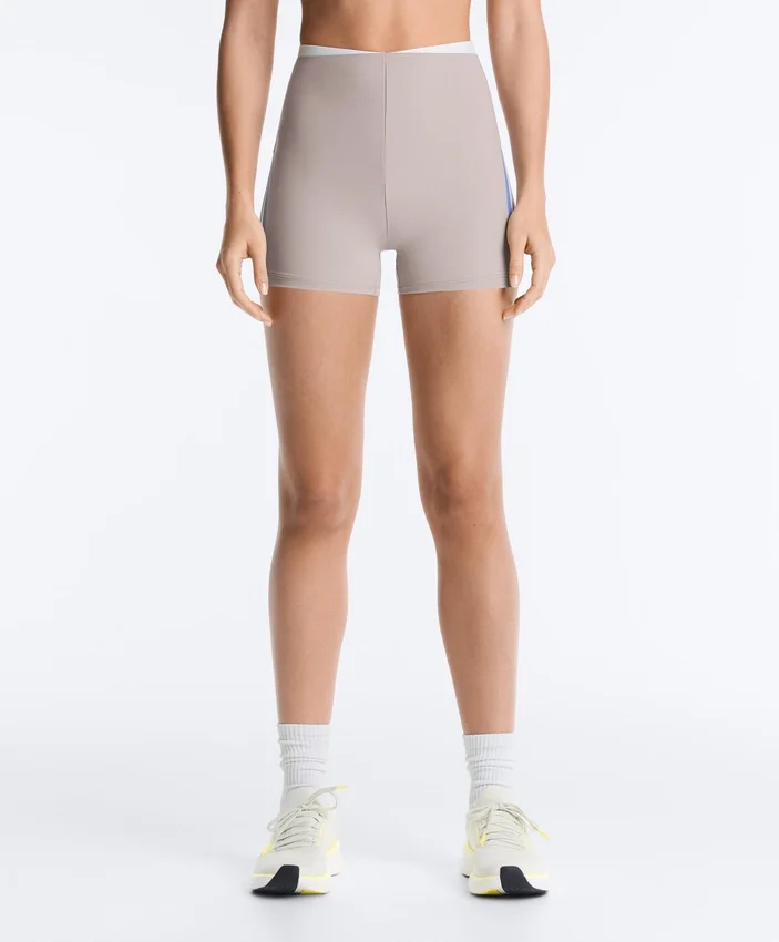 Hotpants mit hoher Taille, Compressive Wirkung, 10 cm, Kontrast Hotpants mit hoher Taille, Compressive Wirkung, 10 cm, Kontrast