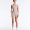 Hotpants mit hoher Taille, Compressive Wirkung, 10 cm, Kontrast Hotpants mit hoher Taille, Compressive Wirkung, 10 cm, Kontrast