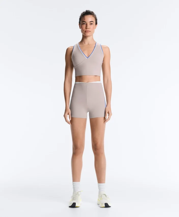 Hotpants mit hoher Taille, Compressive Wirkung, 10 cm, Kontrast Hotpants mit hoher Taille, Compressive Wirkung, 10 cm, Kontrast