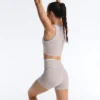 Hotpants mit hoher Taille, Compressive Wirkung, 10 cm, Kontrast Hotpants mit hoher Taille, Compressive Wirkung, 10 cm, Kontrast