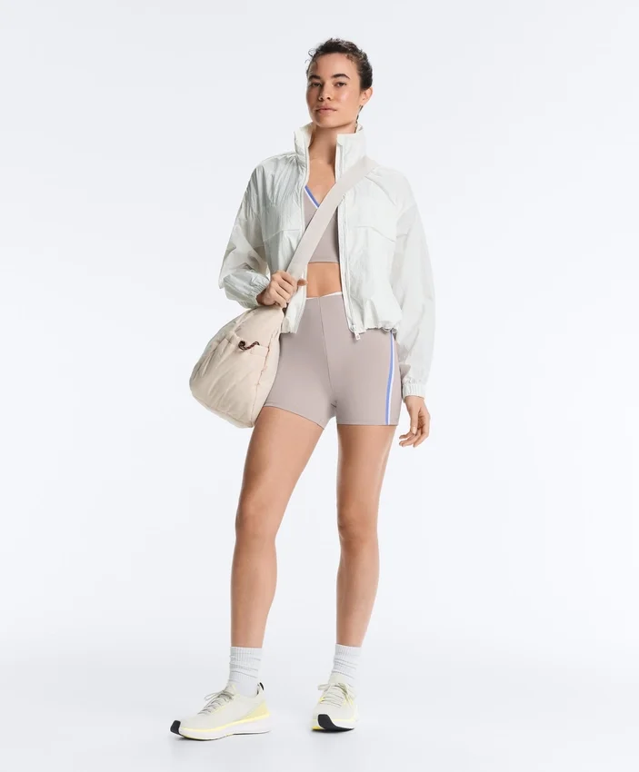 Hotpants mit hoher Taille, Compressive Wirkung, 10 cm, Kontrast Hotpants mit hoher Taille, Compressive Wirkung, 10 cm, Kontrast