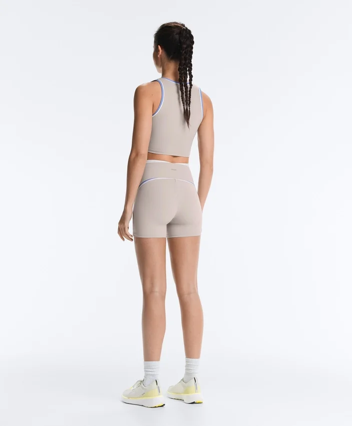Hotpants mit hoher Taille, Compressive Wirkung, 10 cm, Kontrast Hotpants mit hoher Taille, Compressive Wirkung, 10 cm, Kontrast