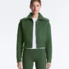 Jacke aus Baumwollmischung mit Stehkragen