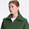 Jacke aus Baumwollmischung mit Stehkragen