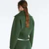 Jacke aus Baumwollmischung mit Stehkragen