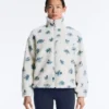Jacke aus Kunstfell mit Blumenmuster Jacke aus Kunstfell mit Blumenmuster