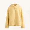 Jacke aus Kunstfell mit Kapuze