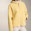 Jacke aus Kunstfell mit Kapuze