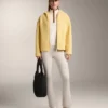 Jacke aus Kunstfell mit Kapuze