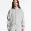 Jacke aus meliertem Piqué Jacke aus meliertem Piqué