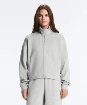 jacke aus meliertem piqu 1 280x339 - Jacke aus meliertem Piqu&eacute;