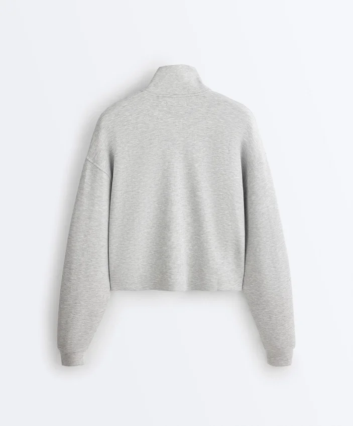 Jacke aus meliertem Piqué Jacke aus meliertem Piqué