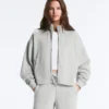 Jacke aus meliertem Piqué Jacke aus meliertem Piqué