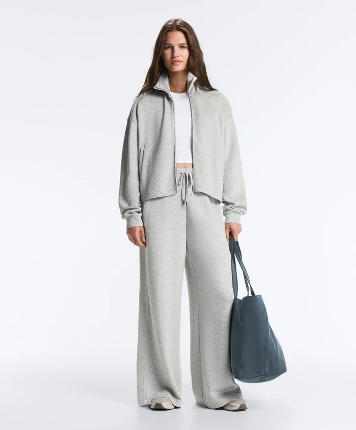 Jacke aus meliertem Piqué Jacke aus meliertem Piqué