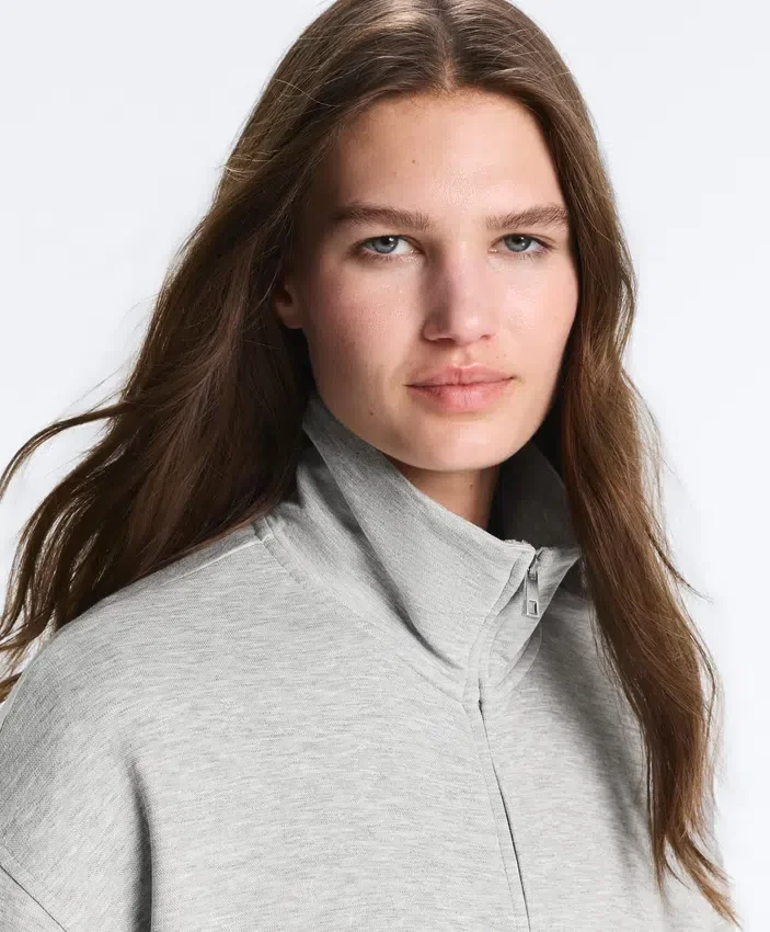 Jacke aus meliertem Piqué Jacke aus meliertem Piqué