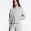 Jacke aus meliertem Piqué Jacke aus meliertem Piqué