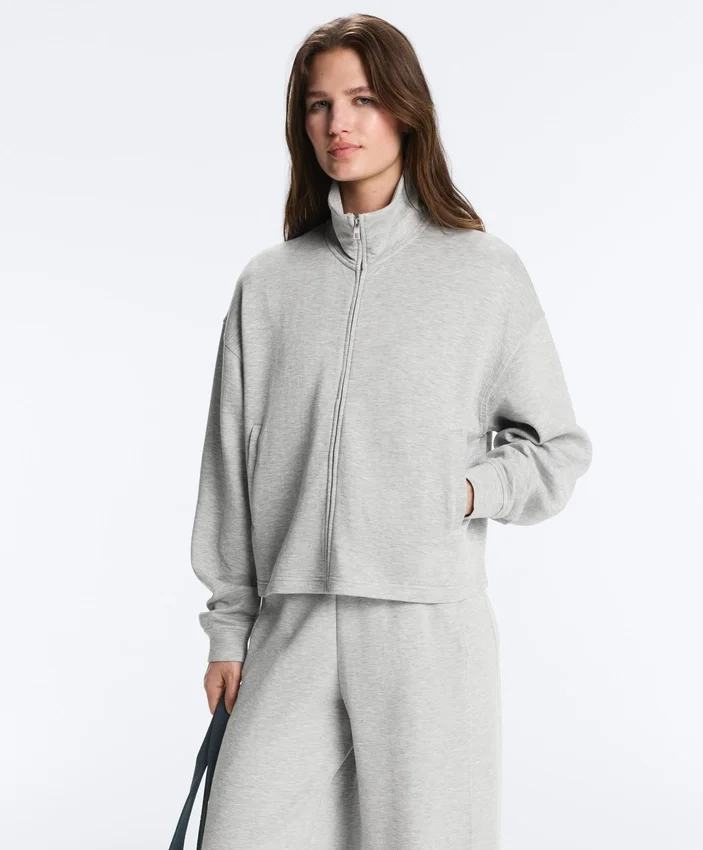 Jacke aus meliertem Piqué Jacke aus meliertem Piqué