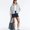 Jacke aus meliertem Piqué Jacke aus meliertem Piqué