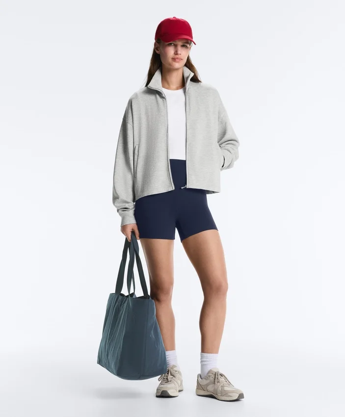 Jacke aus meliertem Piqué Jacke aus meliertem Piqué